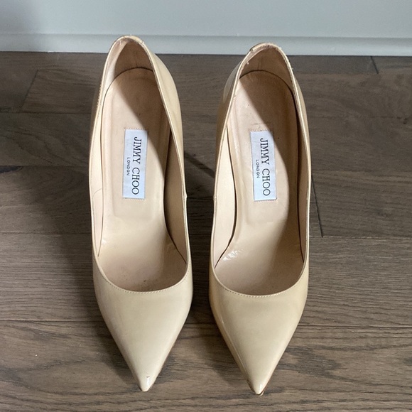 Jimmy Choo Nude Anouk Nude Pump Heels - Picture 3 of 6